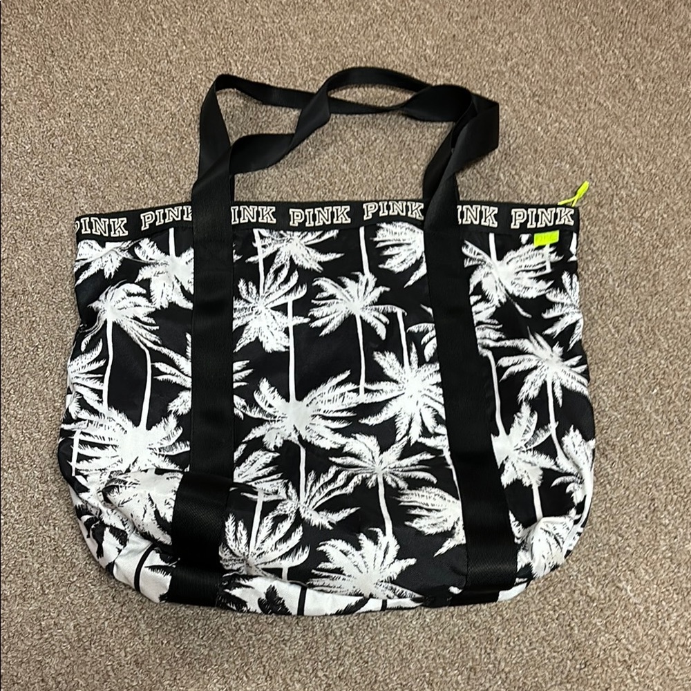 Victoria's Secret PINK Palm Tree Tote Bag